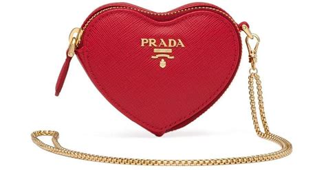 Prada heart mini pouch